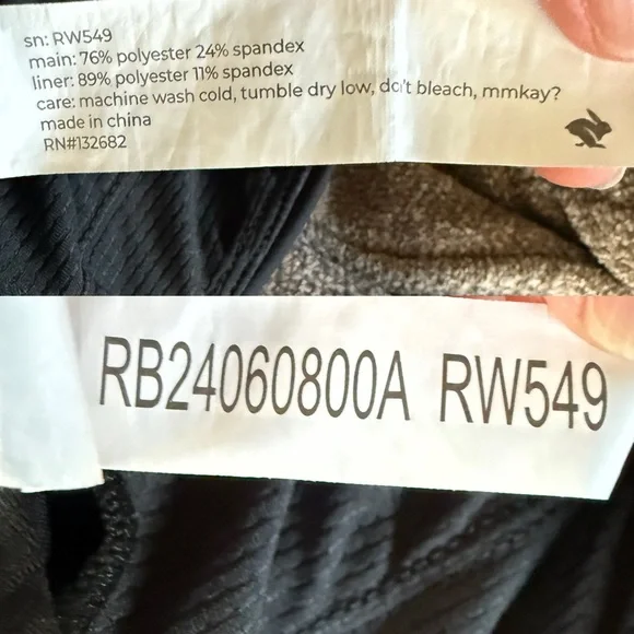 Rabbit Running Pocket Sports Bra Small Black - Picture 3 of 3